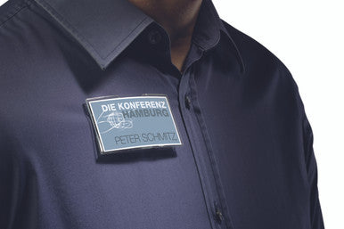 Durable Deluxe Convex Name Badge with Combi Clip | 25 Box