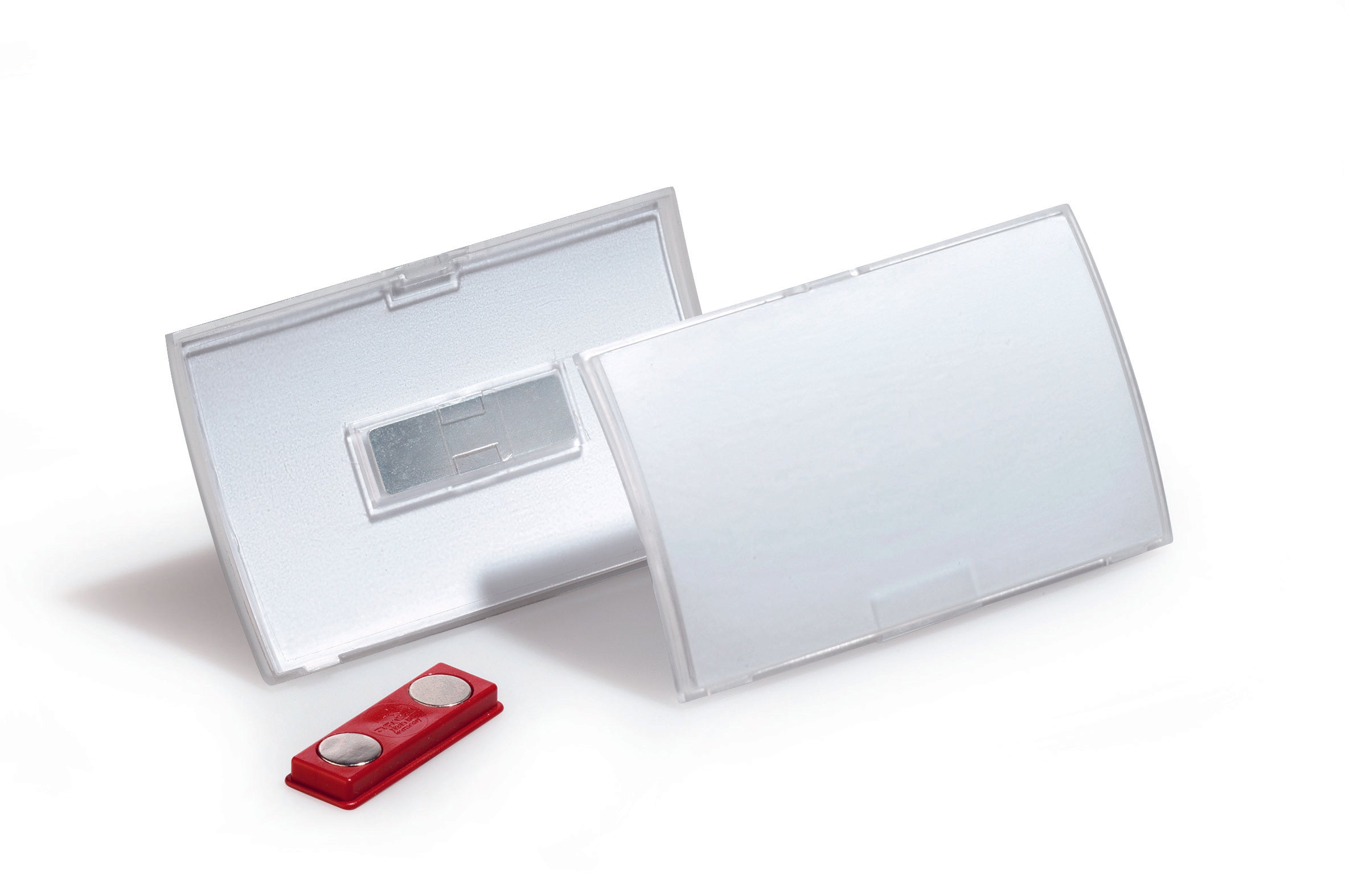 Durable CLICK FOLD Magnet Name Tag Badge Holders & Inserts | 10 Pack | 2.25" x 3.5" Inches