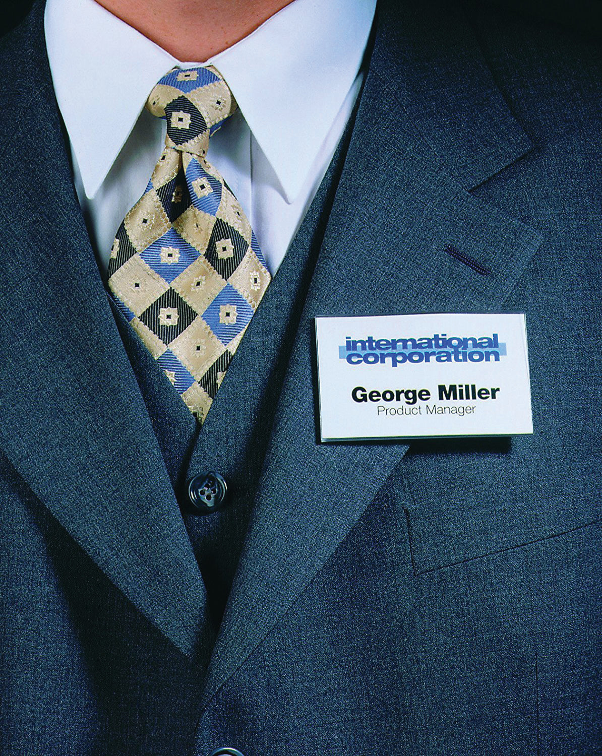 Durable CLICK FOLD Magnet Name Tag Badge Holders & Inserts | 10 Pack | 2.25" x 3.5" Inches