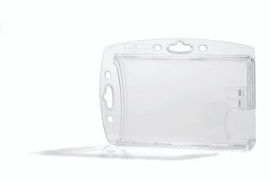 Durable Dual Shell-Style ID Card Holder with Lanyard | 10 Box