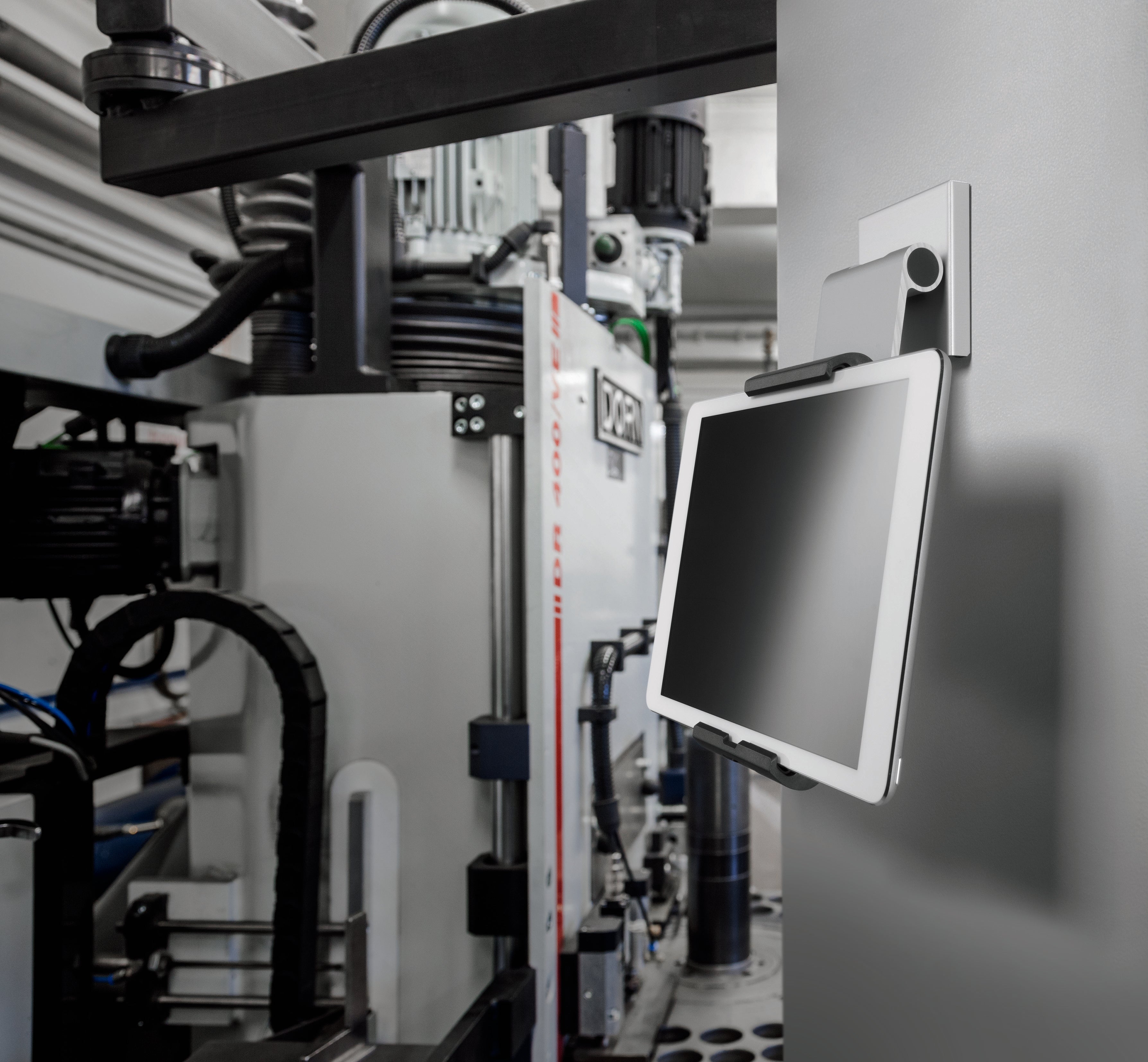 Durable Aluminum Tablet Holder iPad Wall Arm Mount | Lockable & Rotatable