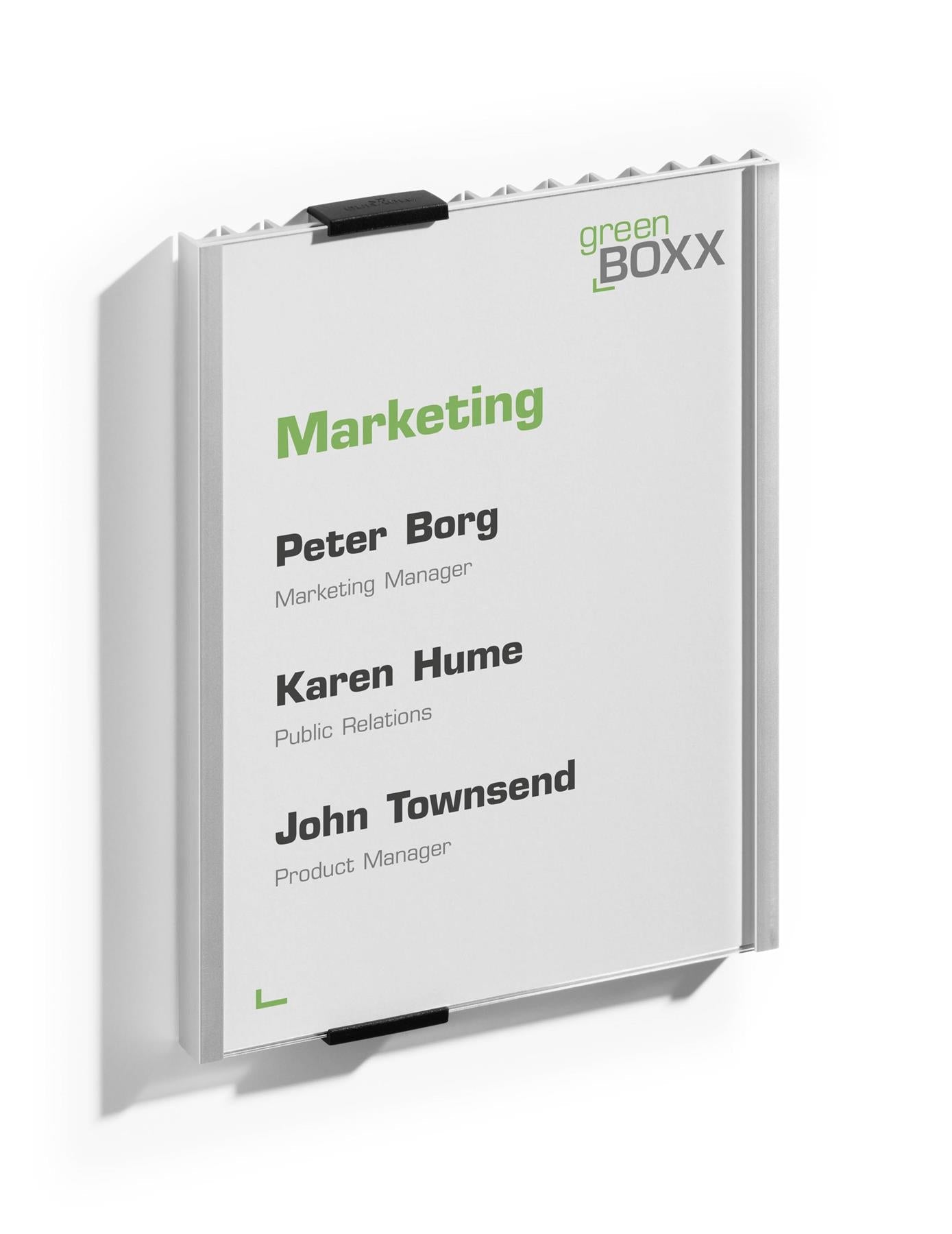 Durable Anodized Aluminum Door Sign Holder Wall Mounted Frame | Half Letter Size