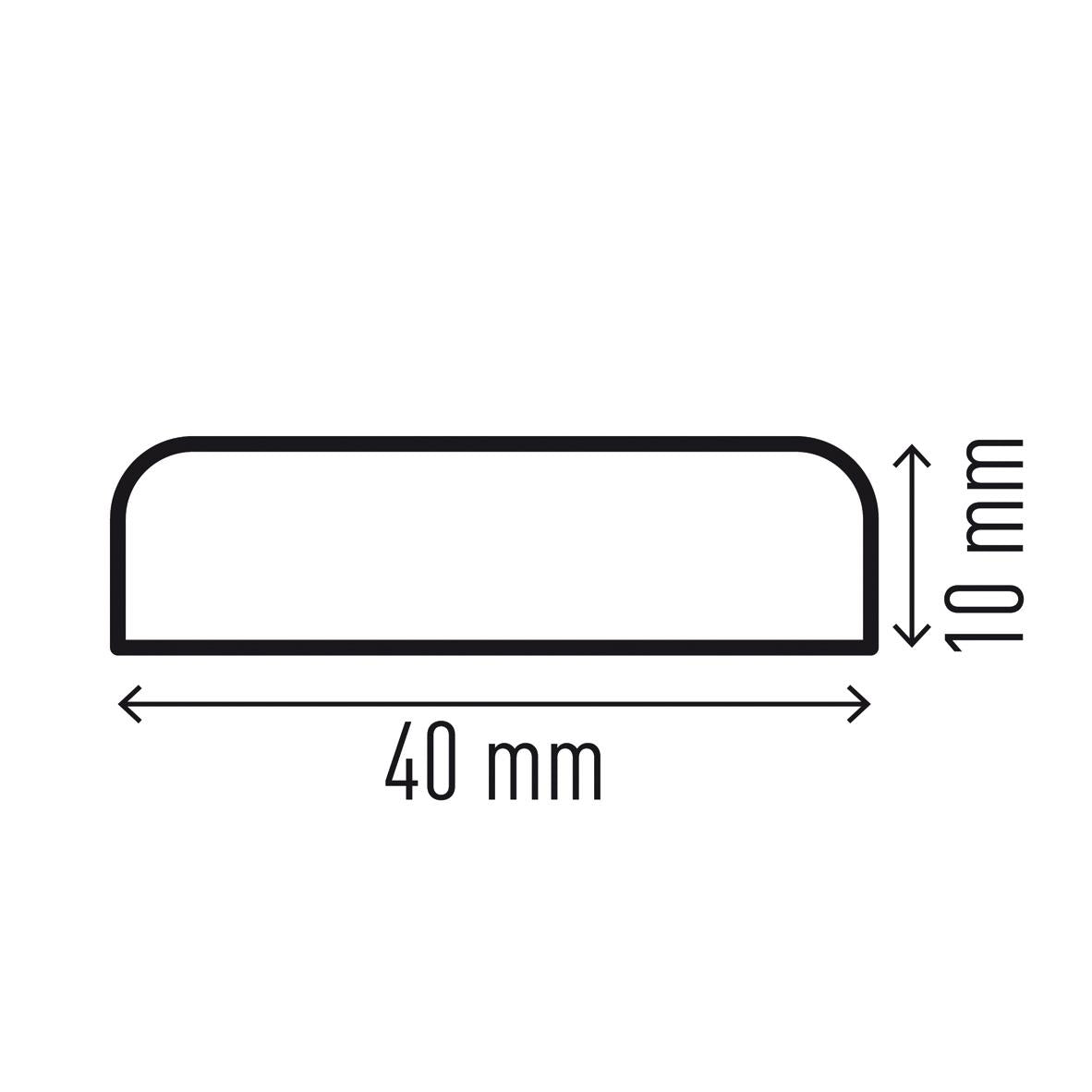 Durable Adhesive Warning Surface Impact Protection Profiles S10 | 1 Meter | Pack of 5