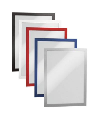 Durable DURAFRAME Self-Adhesive Sign Holder | Letter 8.5" x 11" | 2 Pack