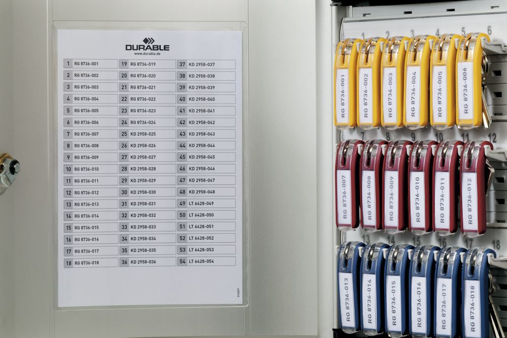 Durable Key Safe 18 Lock Box | Holds 18 Keys | Includes 6 Key Clips