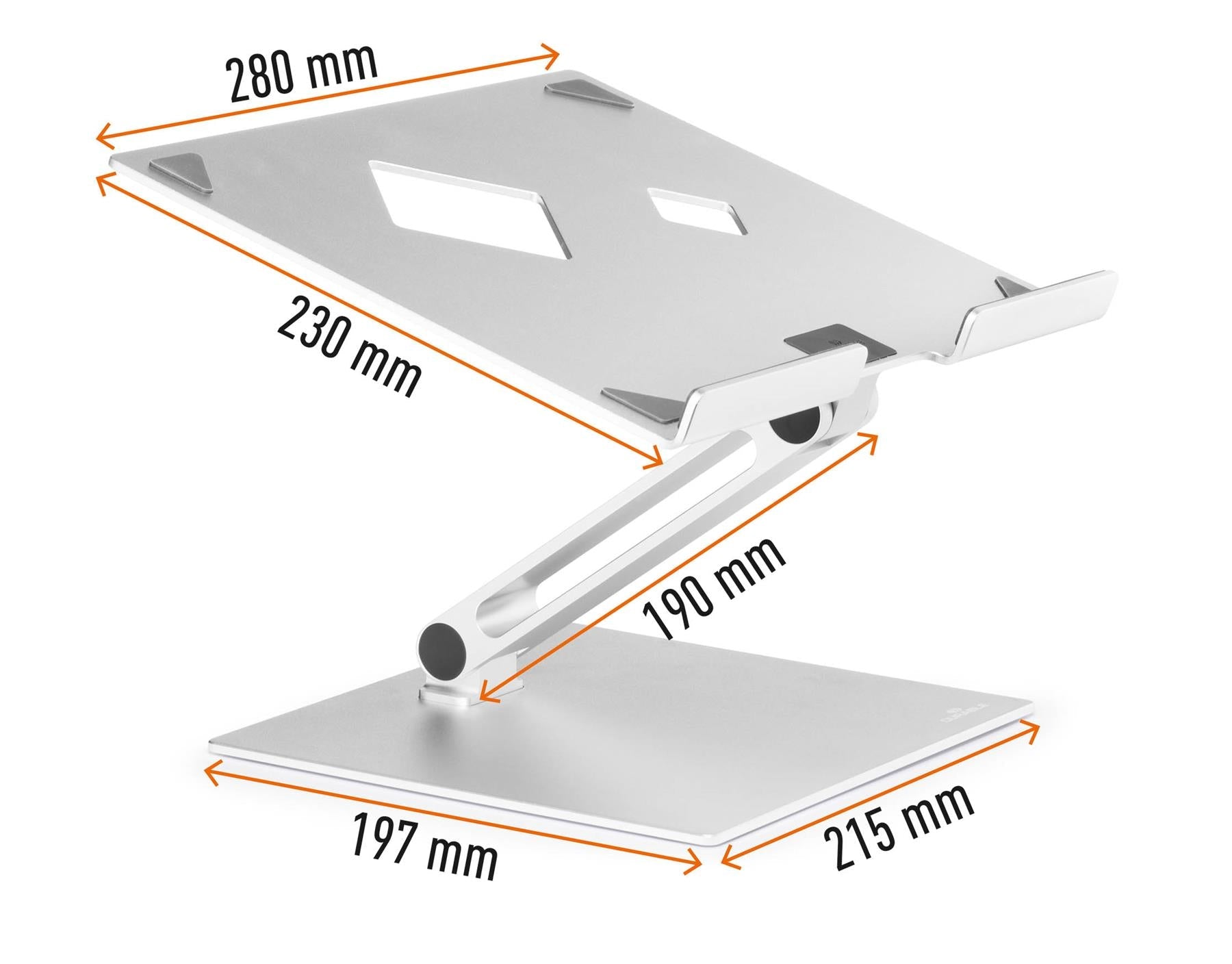 Durable Premium Aluminum Laptop Stand Rise | Contemporary Desktop Stand