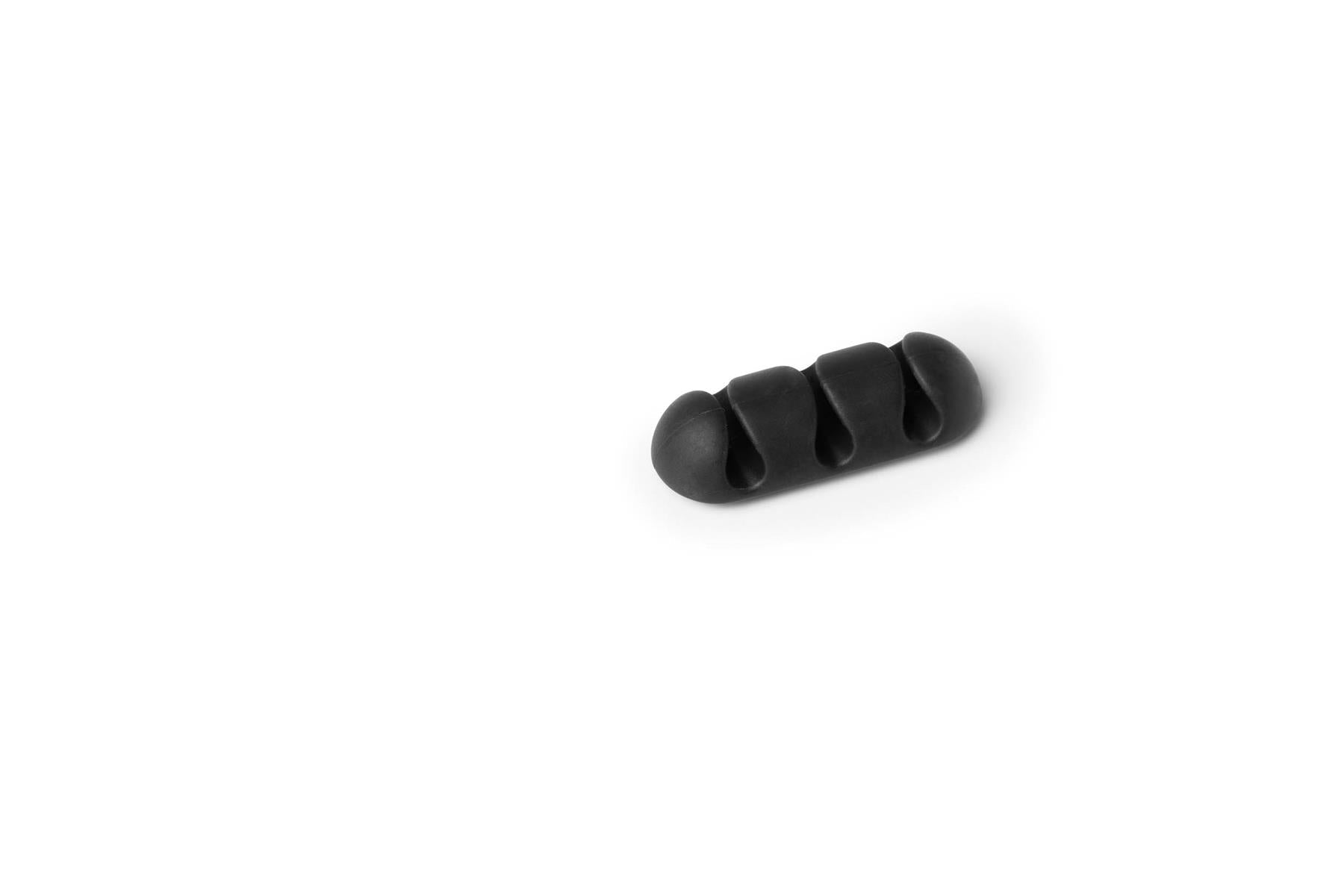 Durable CAVOLINE Cable Management 3 Desk Tidy Clips | 2 Pack | Graphite